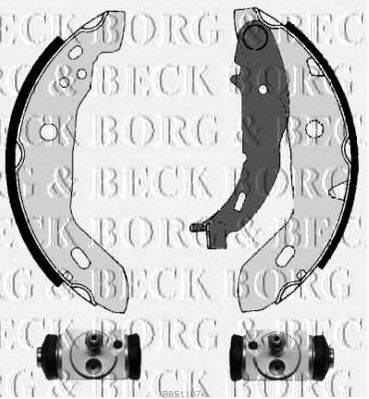 BORG & BECK bbs1107k -  Комплект тормозных колодок